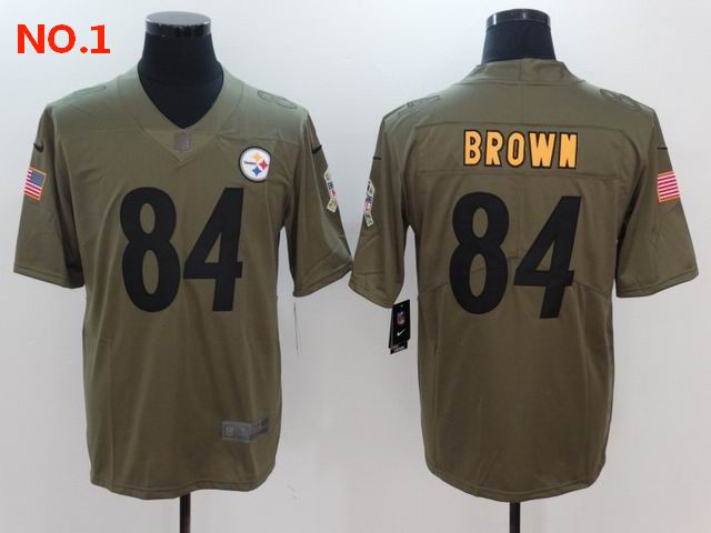 Cheap Men's Pittsburgh Steelers #84 Antonio Brown Jerseys-42